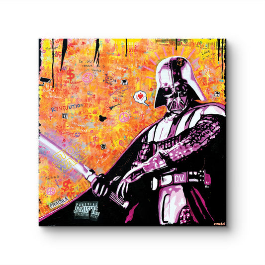 STOP WARS - TOILE - 100X100 CM